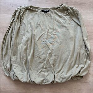 Express Women's Sage Green Blouse